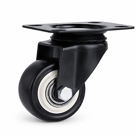 Roulette pivotante à platine